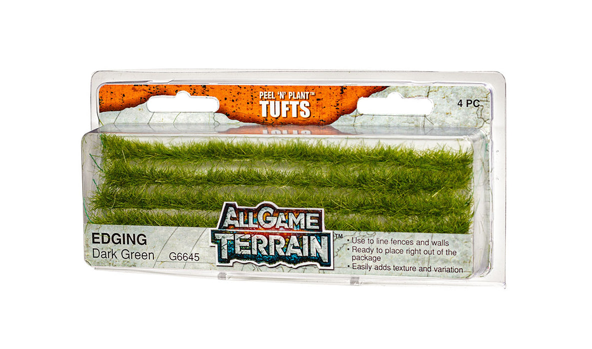 All Game Terrain: Peel 'n' Plant Tufts: Edging - Dark Green