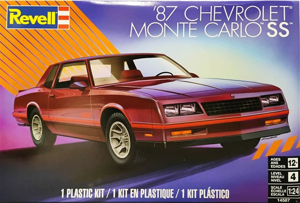 Revell '87 Chevrolet Monte Carlo SS Model Kit - 1/24 Scale