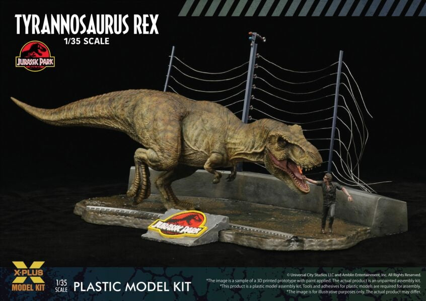 X-Plus Models Jurassic Park Tyrannosaurus Rex Model Kit