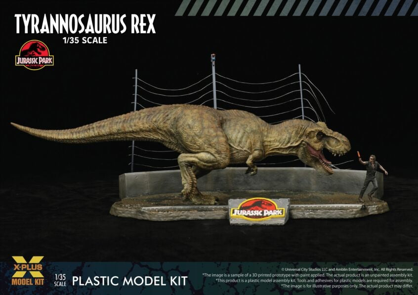 X-Plus Models Jurassic Park Tyrannosaurus Rex Model Kit