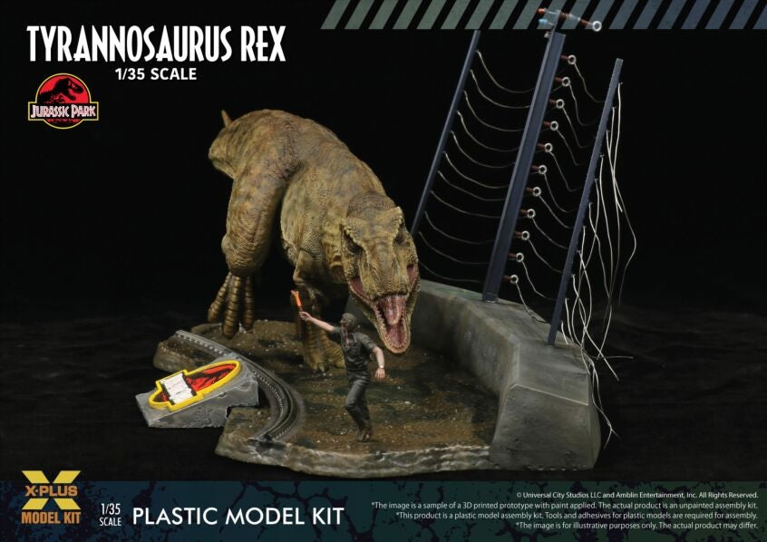 X-Plus Models Jurassic Park Tyrannosaurus Rex Model Kit