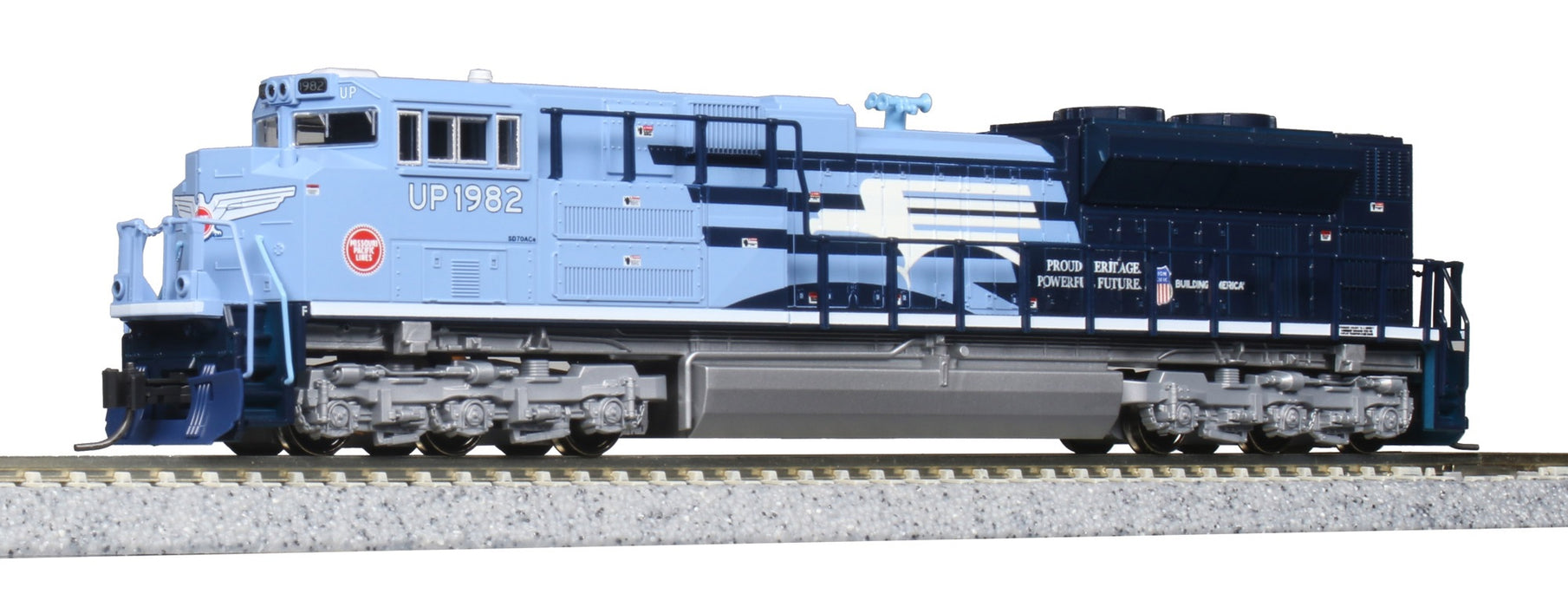 Kato 176-8408 SD70ACE: UP Heritage MoPac #1982 N Scale