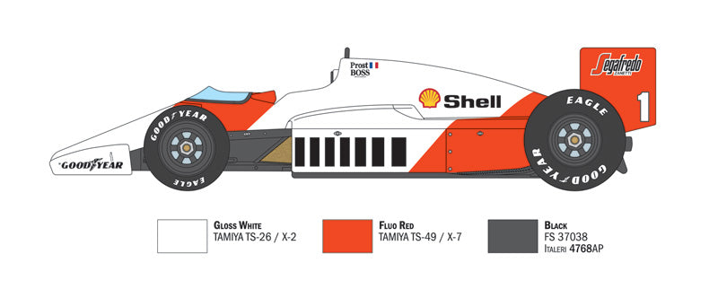 Italeri McLaren MP4/2C - 1/12 Scale Model Kit