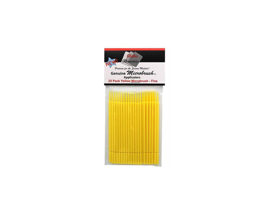 Alpha Abrasives MicroBrush - 100 Pack Yellow