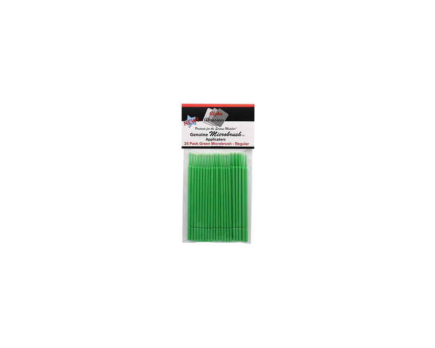 Alpha Abrasives MicroBrush - 25 Pack Green