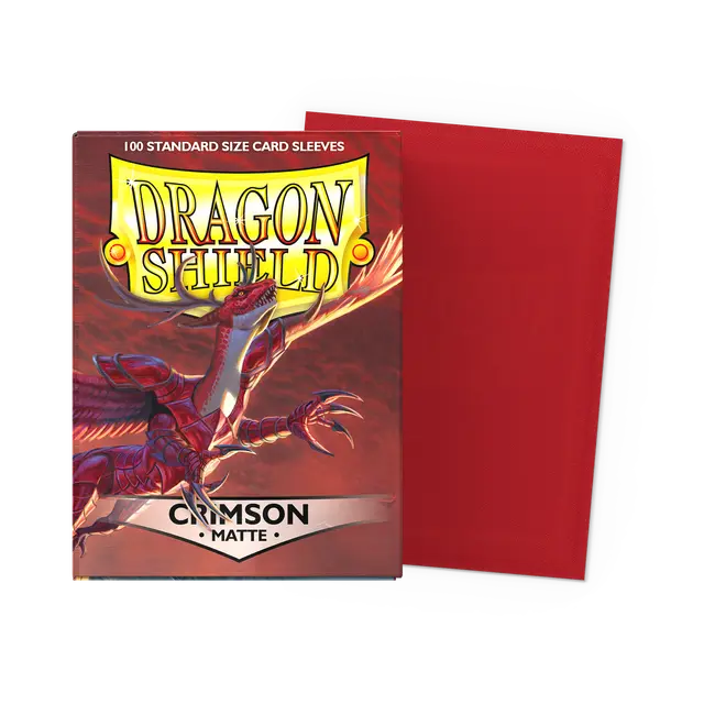 Crimson - Matte Sleeves - Standard Size