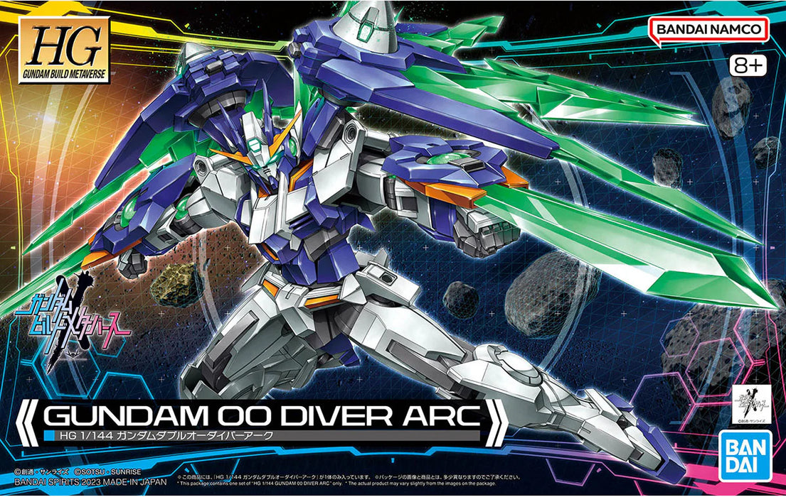 Bandai 005 Gundam 00 Diver Arc HG Gundam Build Metaverse  - 1/144 Model Kit