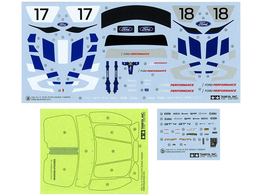 Ford Mustang GT4 Model Kit 1:24 scale model kit