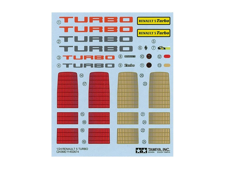 Renault 5 Turbo 1/24 Scale