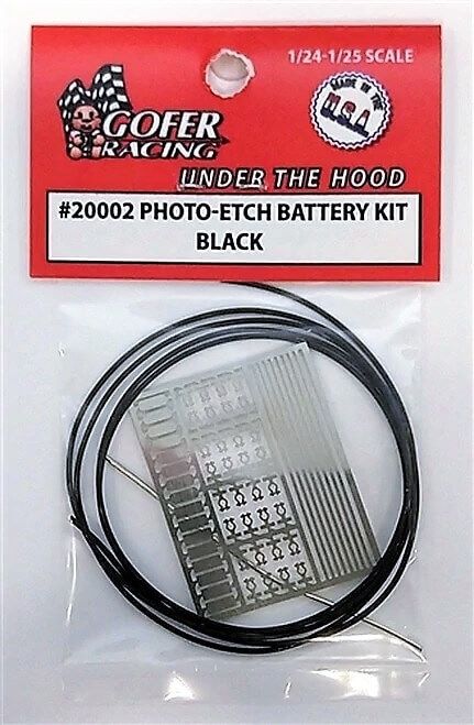 Gofer Racing 20002 Black Photo-Etch Battery Kit