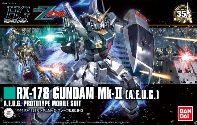 Bandai 193 RX-178 Gundam Mk-II (A.E.U.G.) HGUC  - 1/144 Model Kit