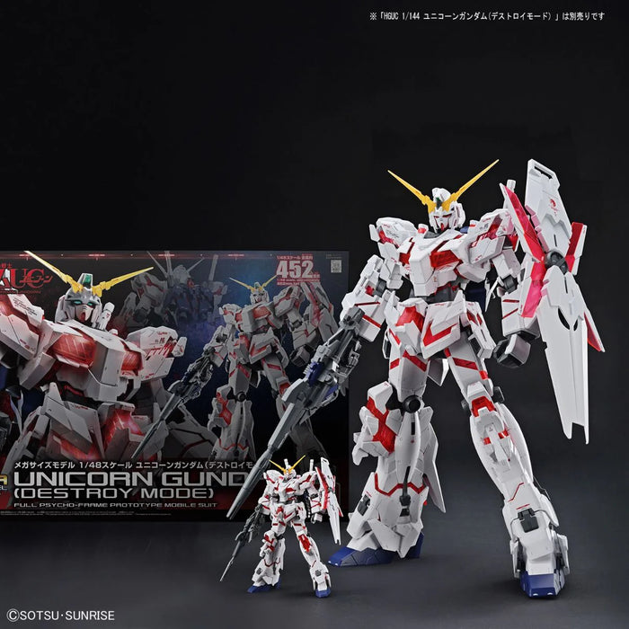 MEGA 1/48 Scale RX-0 Unicorn Gundam (Destroy Mode)