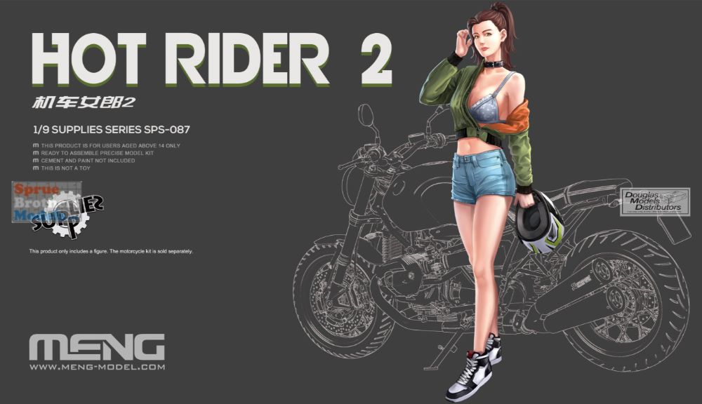 MENG Hot Rider Figure 2- 1/9 Scale