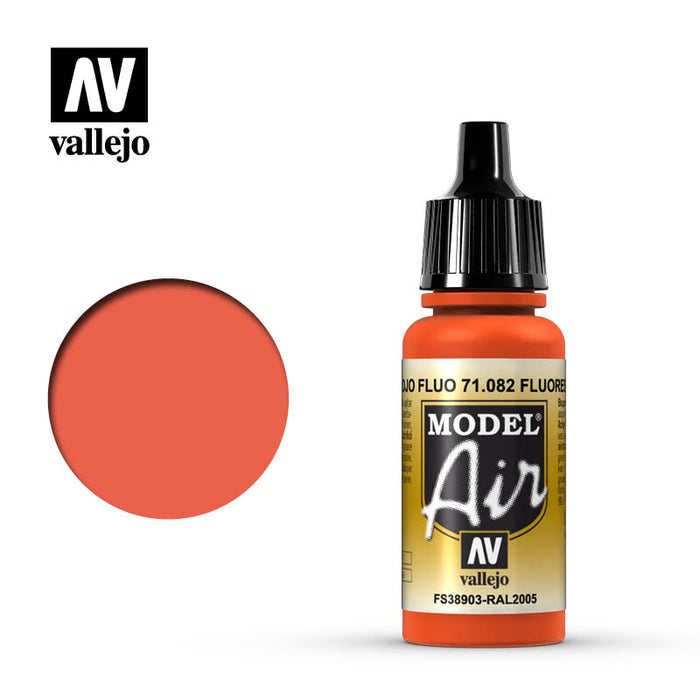 Vallejo Model Air: Fluorescent Red