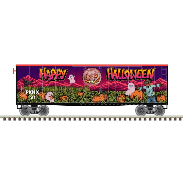 Atlas N Scale TM 40' PLUG DOOR BOX CAR HALLOWEEN [PKNX] #31