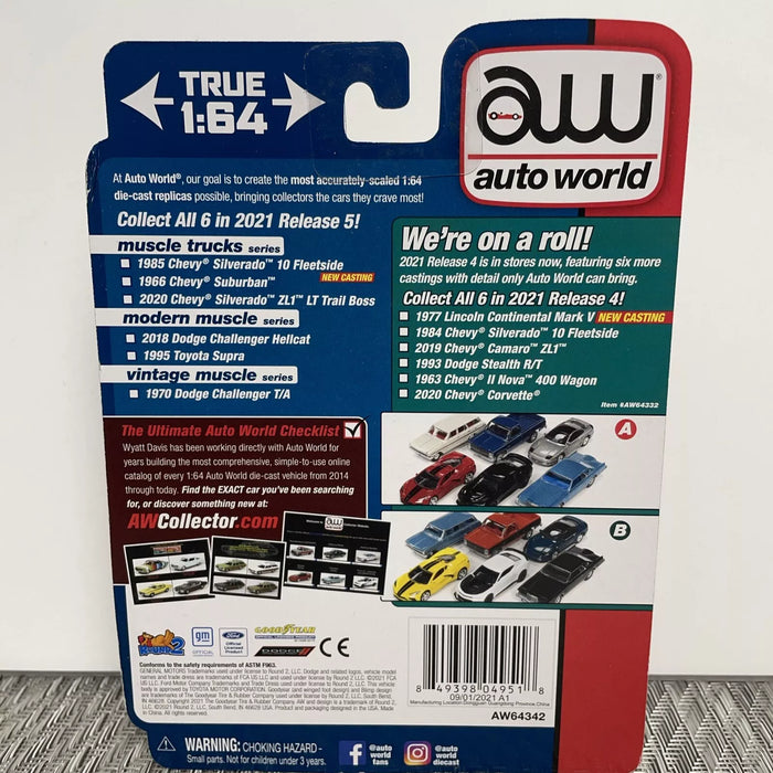 Auto World 1995 Toyota Supra Renaissance Red Premium 2021 Release 5B 1:64 Diecast