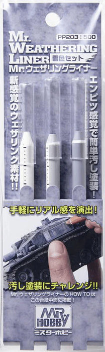 Mr Hobby - Mr. Weathering Liner Snow Color Set