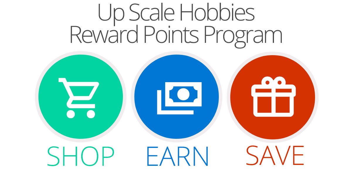 Up Scale Hobbies Reward Points Program